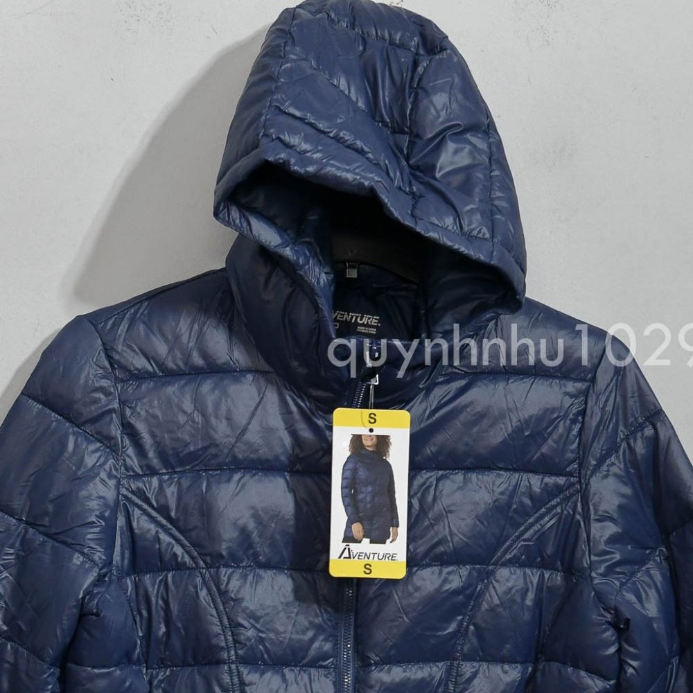 Aventure Ladies' 3/4 Length Puffer Jacket in BLue - Picture 3 of 7